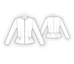 2850 - Jacke mit gerafftem Schößchen – Bild 2