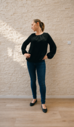 4440 - Bluse mit volumonösen Ärmeln – Bild 5
