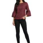 Bluse mit dekorativen Manschetten