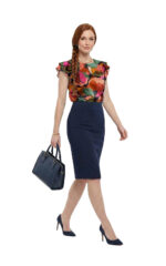 2283 - Bluse mit dekorativem Ärmel – Bild 5