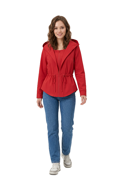 Jacke mit dekorativer Vorderpasse