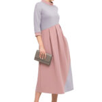 2580 - Kleid mit asymmetrischer Teilungsnaht