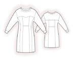 2864 - Kleid mit dekorativen Außennähten – Bild 2