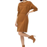 2864 - Kleid mit dekorativen Außennähten