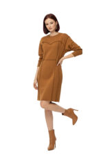 2864 - Kleid mit dekorativen Außennähten