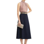 2868 - Ärmellose Bluse mit Stehkragen