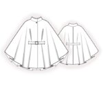 2879 - Poncho mit Gürtel – Bild 2