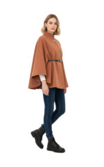 2879 - Poncho mit Gürtel