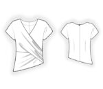 2887 - Asymmetrische Bluse – Bild 2