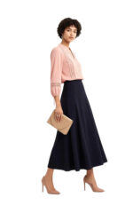 2888 - Bluse mit Spitzen-Einsätzen