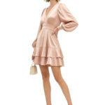 2894 - Kleid mit Volantrock