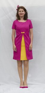 4521 - A-Linien-Kleid mit überlappenden Rockteilen – Bild 6
