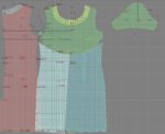 4521 - A-Linien-Kleid mit überlappenden Rockteilen – Bild 3