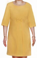 4521 - A-Linien-Kleid mit überlappenden Rockteilen – Bild 4