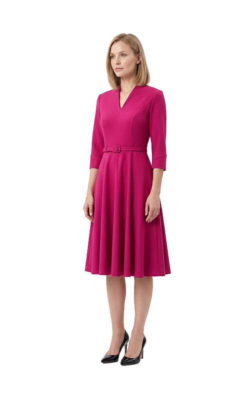 Kleid mit Teilungsnähten