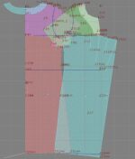 4827 - A-Linien-Kleid mit Falte – Bild 3