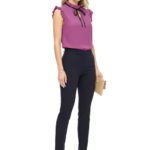 Bluse mit Flügelärmeln