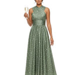 Kleid mit diagonalem Oberteil