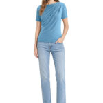 T-Shirt mit Drapierung