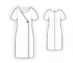 2561 - A-Linien-Kleid mit Übertritt – Bild 2