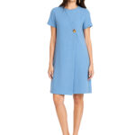 2561 - A-Linien-Kleid mit Übertritt