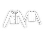 2728 - Kurze Jacke mit Zierband – Bild 2
