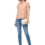 2822 -  T-Shirt mit horizontalen Falten