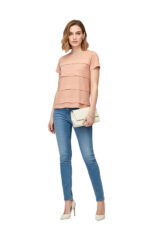 2822 -  T-Shirt mit horizontalen Falten
