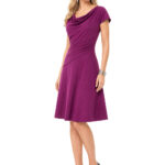 Jerseykleid mit Falten