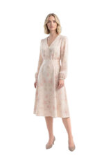 Kleid mit Gummizugärmeln