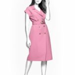 Kleid mit angesetztem Ärmel