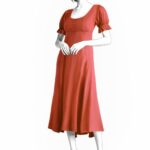 2164 - Kleid mit Puffärmel