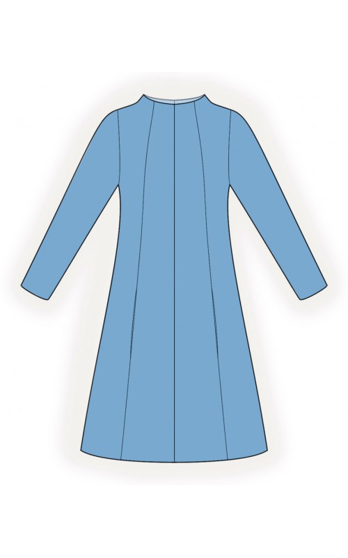 Kleid mit vertikalen Reliefen