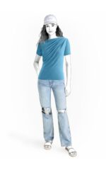 2459 - T-Shirt mit Drapierung