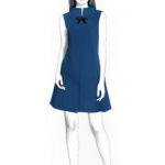 Kleid mit Stehkragen