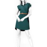 Tunika mit Druckknopfleiste