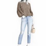 Bluse mit Raglanärmel