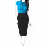 Bluse mit Schleifenkragen