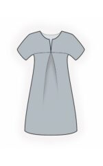 4827 - A-Linien-Kleid mit Falte