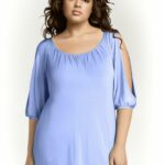 Lockere Bluse mit offenen Schultern