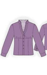 5999 - Bluse mit Rüschen