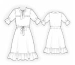 Kleid mit Rüschen