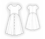 2107 - Kleid mit ausgestelltem Rock – Bild 2