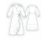 2158 - Wickelkleid mit Volants – Bild 2