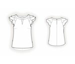 2283 - Bluse mit dekorativem Ärmel – Bild 2