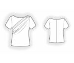 2459 - T-Shirt mit Drapierung – Bild 2