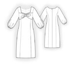 2699 - Kleid mit Bindeband am Ausschnitt – Bild 2