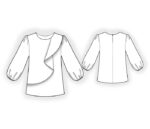 2910 - Bluse mit Übertrittteil – Bild 2
