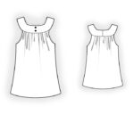 2911 - Bluse mit Beleg – Bild 2