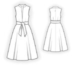 Kleid mit tiefem Ausschnitt